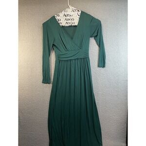 Ouges ‎ Long Sleeve  Dress  Women's  Green Long